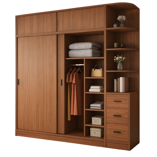 Tủ áo cửa lùa phong cách tối giản GH-13005