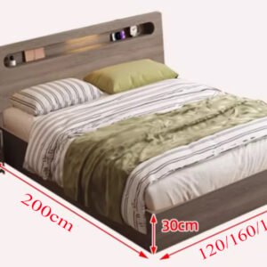 Giường Gỗ MDF Bền Đẹp, Dành Cho Chung Cư & Nhà Phố GH-11001