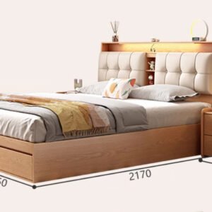 Giường Ngủ Với Nệm Đầu Giường Tiện Nghi GH-11005