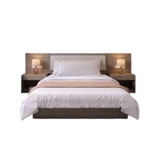 Giường Gỗ MDF Gồm Tab Đầu Giường GH-11026