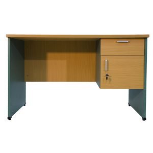 Bàn văn phòng gỗ Melamine hộc liền SV150HL bền bỉ, giá tốt