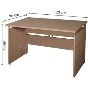 Bàn làm viêc chân gỗ HR120 KGB | Đẹp, chắc chắn