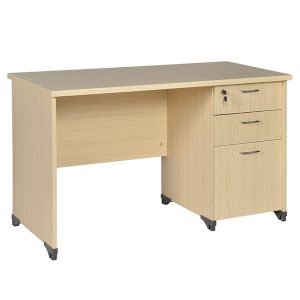 Bàn nhân viên KG100SHL3D | Bàn 1m nhỏ gọn, hộc 3 ngăn
