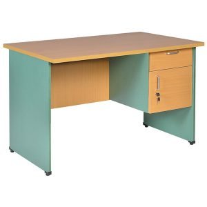 Bàn nhân viên gỗ Melamine hộc liền SV140HL | Cực Tiện nghi