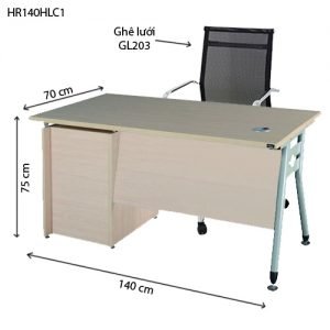 Văn phòng đẳng cấp với bàn HR140HLC1 KGB - Freeship