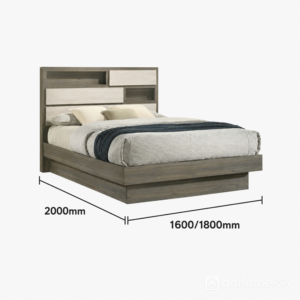 Giường Ngủ Tích Hợp Kệ Trang Trí Đầu Giường GH-11059