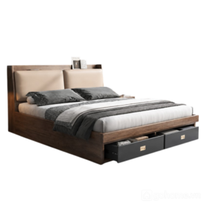 Giường Ngủ Gỗ Có Ngăn Kéo Lưu Trữ Đa Năng Hiện Đại GH-11062