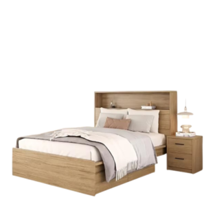 Giường Gỗ Công Nghiệp Kết Hợp Kệ Đầu Giường GH-11027