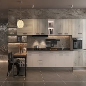 Hệ tủ bếp đa năng bằng gỗ cao cấp KGB-51843
