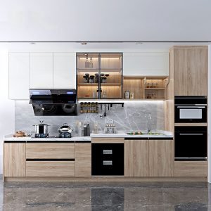 Mẫu tủ bếp gỗ đa chức năng KGB-51745
