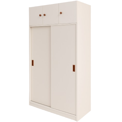 Tủ Quần Áo Gỗ Công Nghiệp Có Tủ Đỉnh Tiện Lợi GH-13000