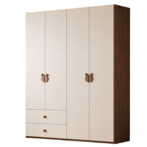 Tủ Quần Áo Tay Nắm Gỗ Tối Giản Hiện Đại GH-13089