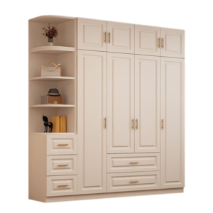 Tủ Quần Áo Kèm Kệ Trang Trí Hiện Đại GH-13072