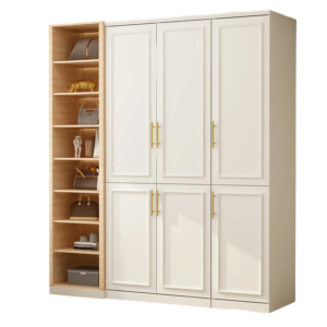 Tủ Quần Áo Kết Hợp Kệ Trang Trí Tiện Dụng GH-13069