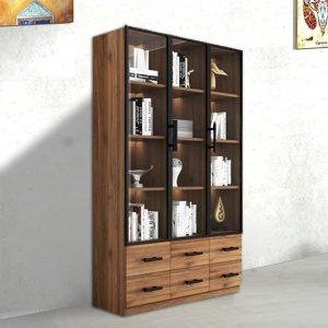 Tủ hồ sơ 3 cánh gỗ cánh kính KGB-51930
