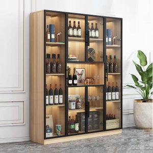 Tủ rượu cánh kính thiết kế sang trọng KGB-51871