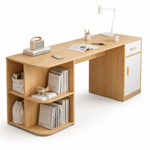 Bàn làm việc đẹp bằng gỗ hiện đại KGB-41181