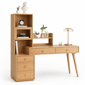 Bàn làm việc đẹp bằng gỗ tự nhiên KGB-41171