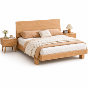 Giường ngủ gỗ sồi tối giản hiện đại KGB-9428
