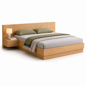 Giường ngủ thấp kiểu Nhật gỗ sồi đẹp KGB-9429