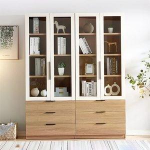 Combo 2 tủ đựng hồ sơ bằng gỗ MDF phủ melamine đẹp mắt KGB-51314
