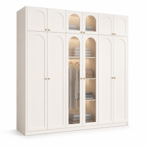 Tủ gỗ cánh kính đẹp hiện đại KGB-52082