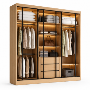 Tủ quần áo cánh kính KGB-55113 hiện đại sang trọng