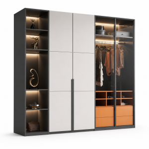 Tủ quần áo thiết kế tối giản hiện đại KGB-51906