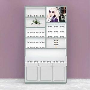 Mẫu tủ trưng bày kính mắt sang trọng KGB-52496
