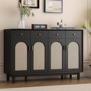 Tủ giày gỗ cánh nan mây KGB-5279