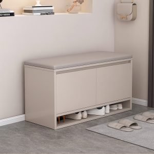Tủ giày kết hợp ghế ngồi tiện dụng, hiện đại KGB-55110