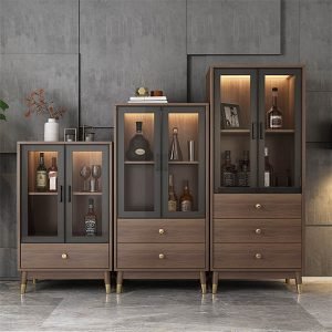 Combo 3 mẫu tủ trưng bày rượu bằng gỗ đẹp KGB-51866