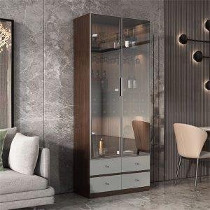 Tủ rượu kính cường lực đẹp sang trọng KGB-52007