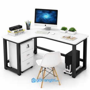 Bàn làm việc chữ L có hộc tủ hiện đại KGB-4044