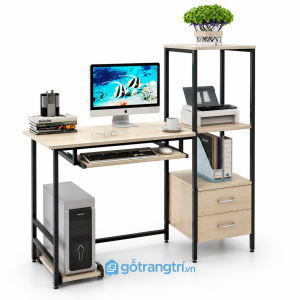 Bàn làm việc có kệ và ngăn kéo hiện đại đa năng KGB-4031