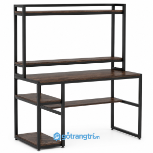 Bàn làm việc kèm kệ phong cách công nghiệp hiện đại KGB-4030