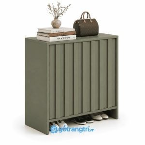 Tủ Giày Cánh Mở Màu Olive Rêu Hiện Đại KGB-5057